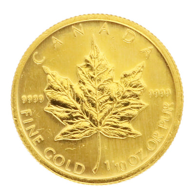 カナダ　メイプルリーフ金貨　1/10オンス　1996年 メイプルリーフ 1/10オンス 5ドル 1996 カナダ 純金 金貨 外国コイン