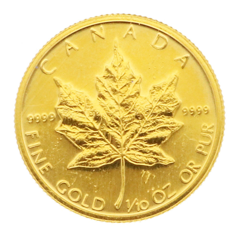 枫叶1/10 盎司5 美元1988 年加拿大纯金金币外国硬币K24 金男女通用二手– 【公式】リサイクルキングオンラインショップ