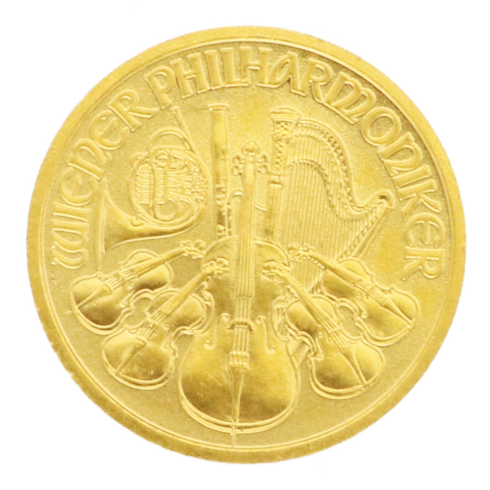 维也纳和谐1/10 盎司2000 奥地利纯金金币外国硬币K24 金男女通用二手– 【公式】リサイクルキングオンラインショップ