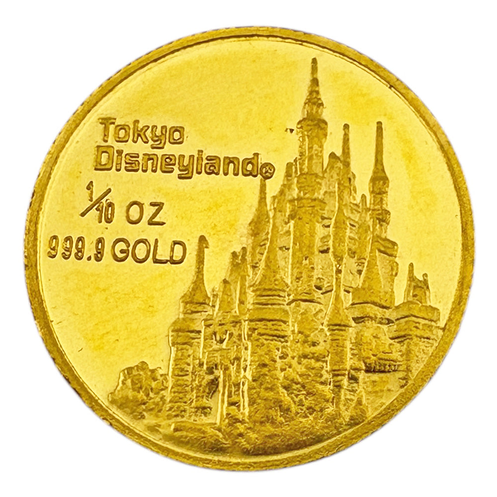 東京ディズニーランド FINE GOLD COLLECTION メダル 10/1オンス 純金