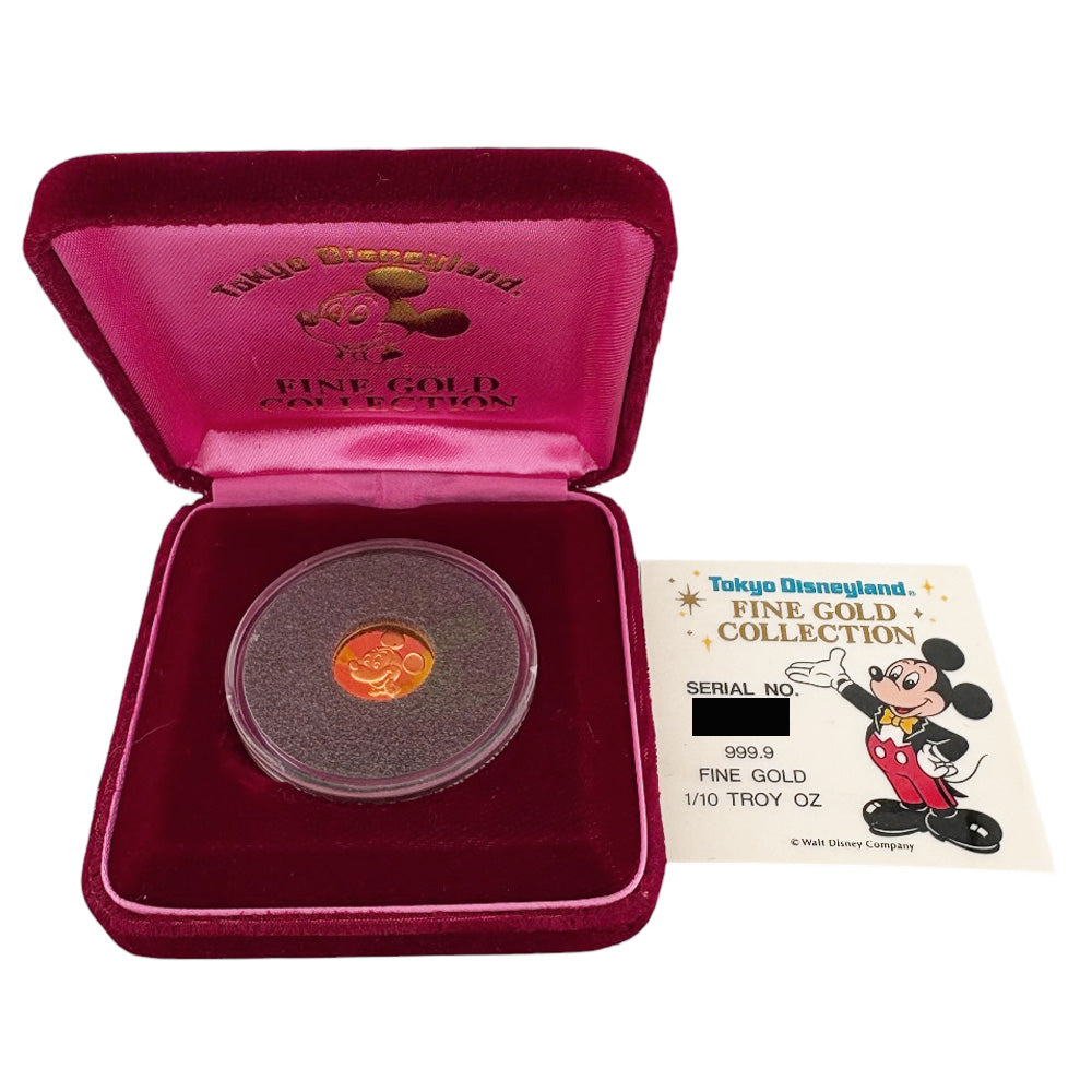 東京ディズニーランド FINE GOLD COLLECTION メダル 10/1オンス 純金