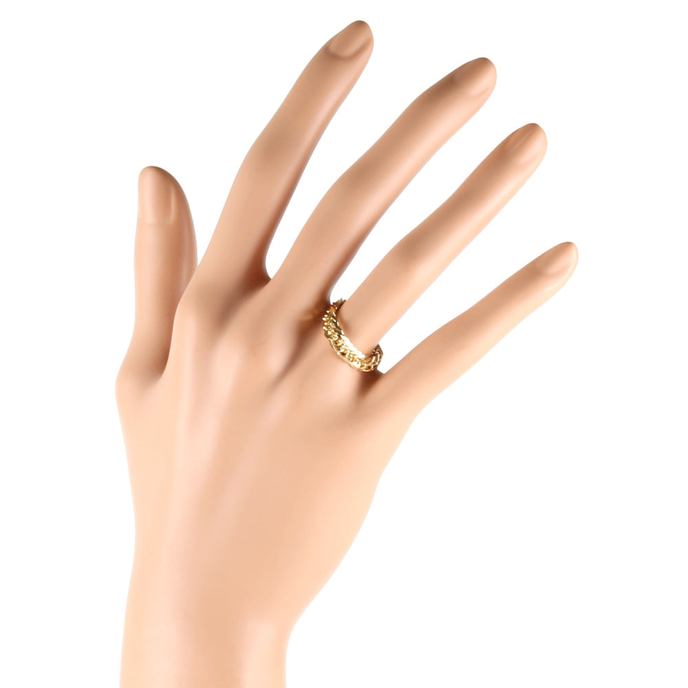 Kihei Ring 12DCT 12-sided triple ring, size 12, 18k gold, unisex