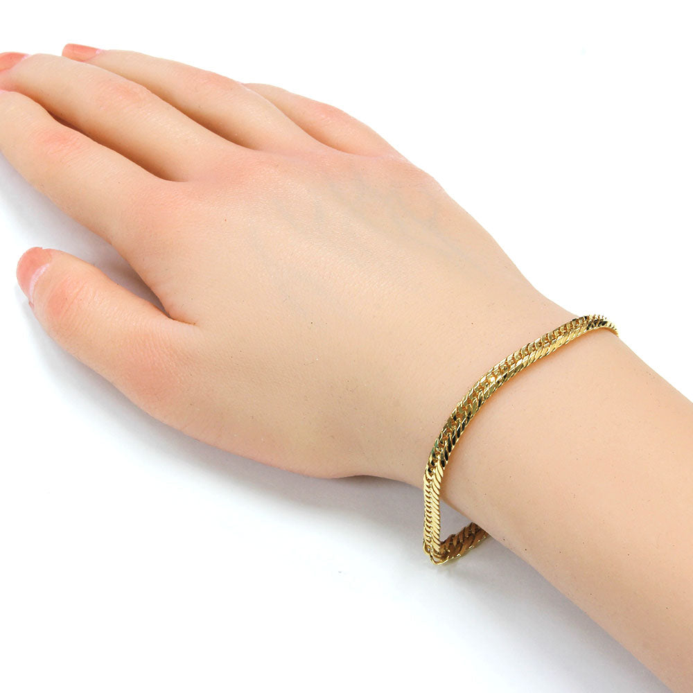 18k kihei gold 18cm 喜平ゴールドブレスレット Kihei Bracelet Approximately 11g 12 GP 12 DCT 18cm Fasten Color