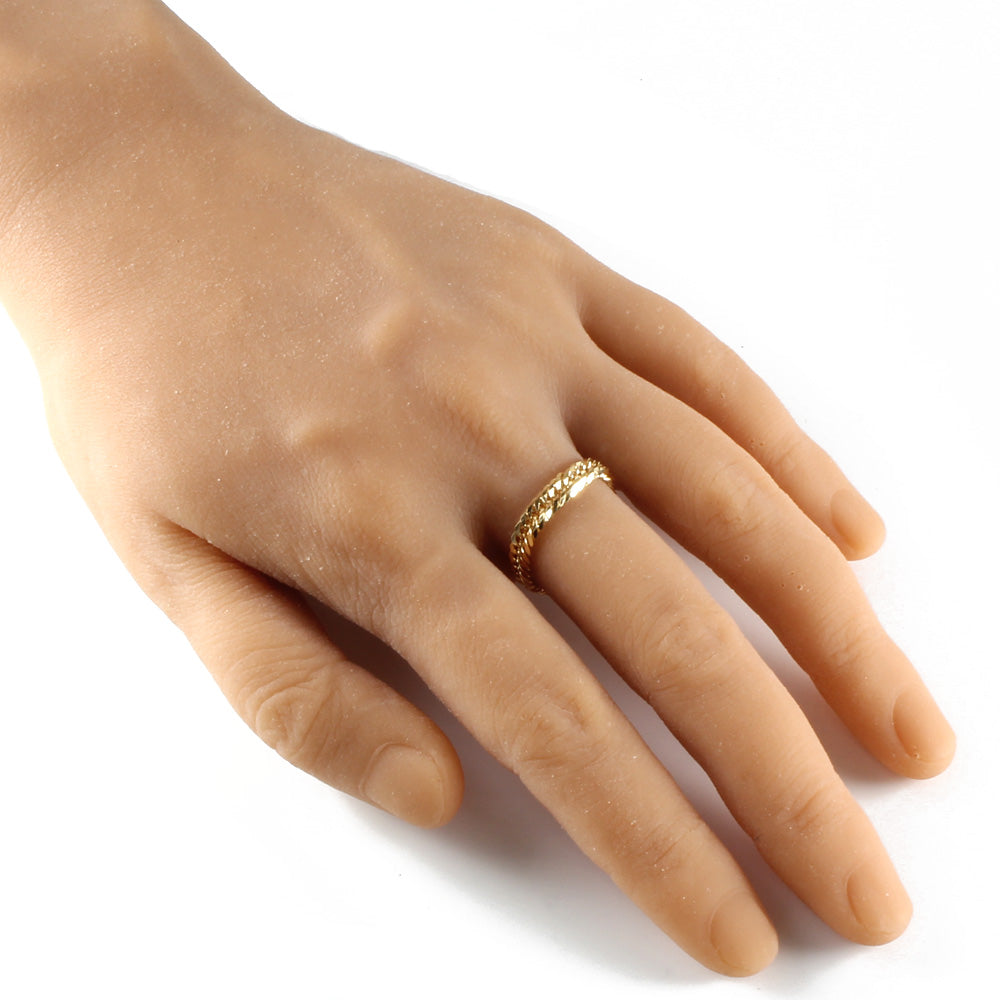 喜平 リング・指輪 12DCT 12面トリプル リング 指輪 22号 18金 K18