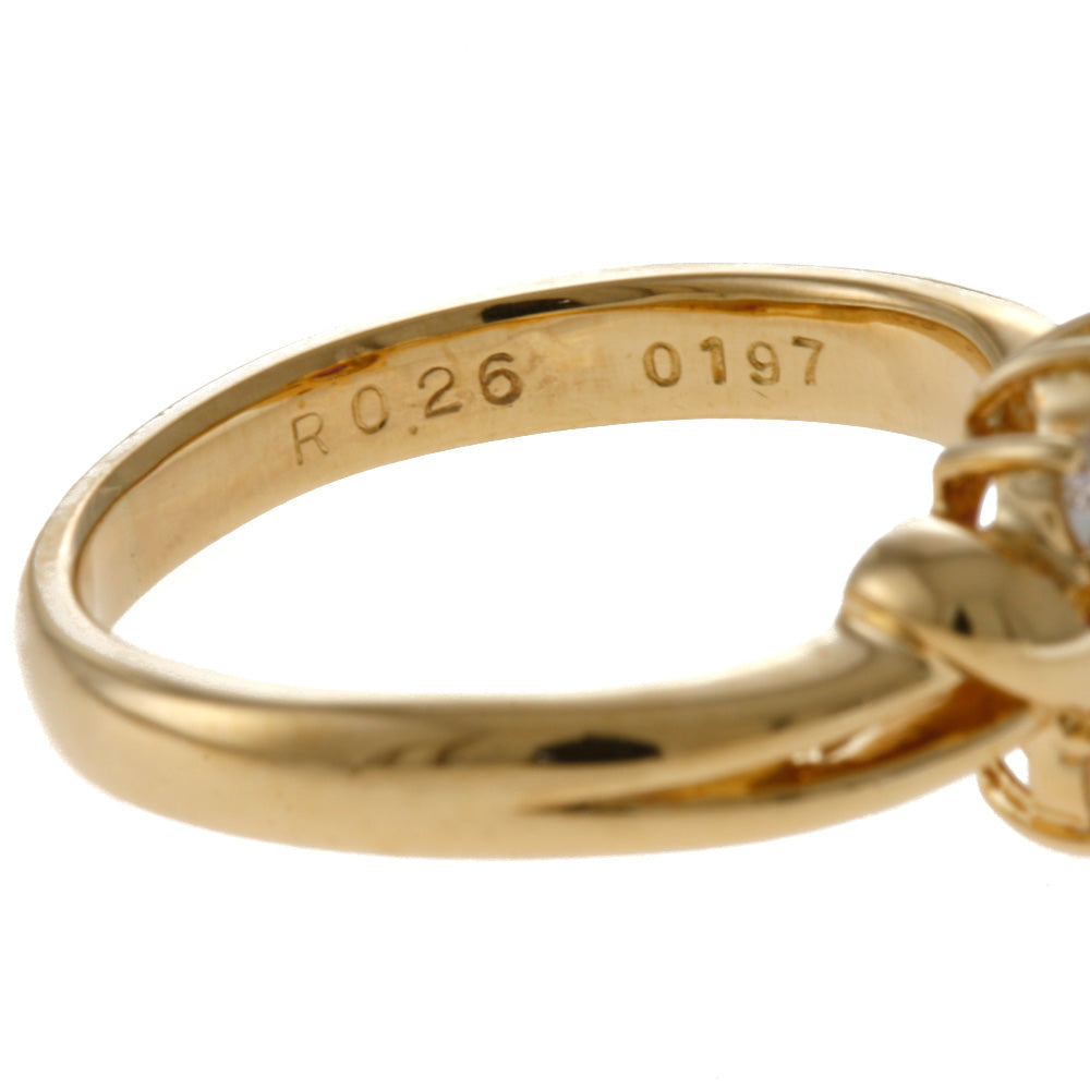 リング・指輪 9.5号 18金 K18イエローゴールド ルビー 0.26ct  