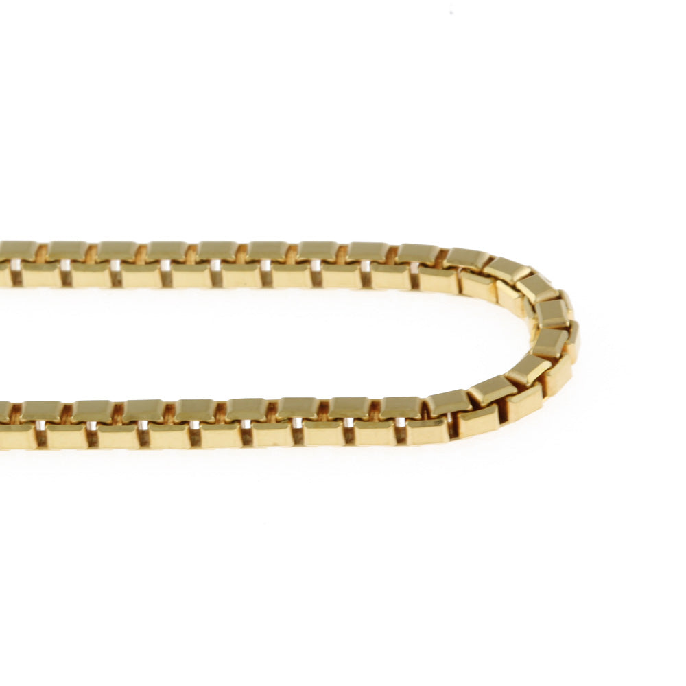 Used] K18 necklace chain Venetian chain 18K K18 gold gold unisex