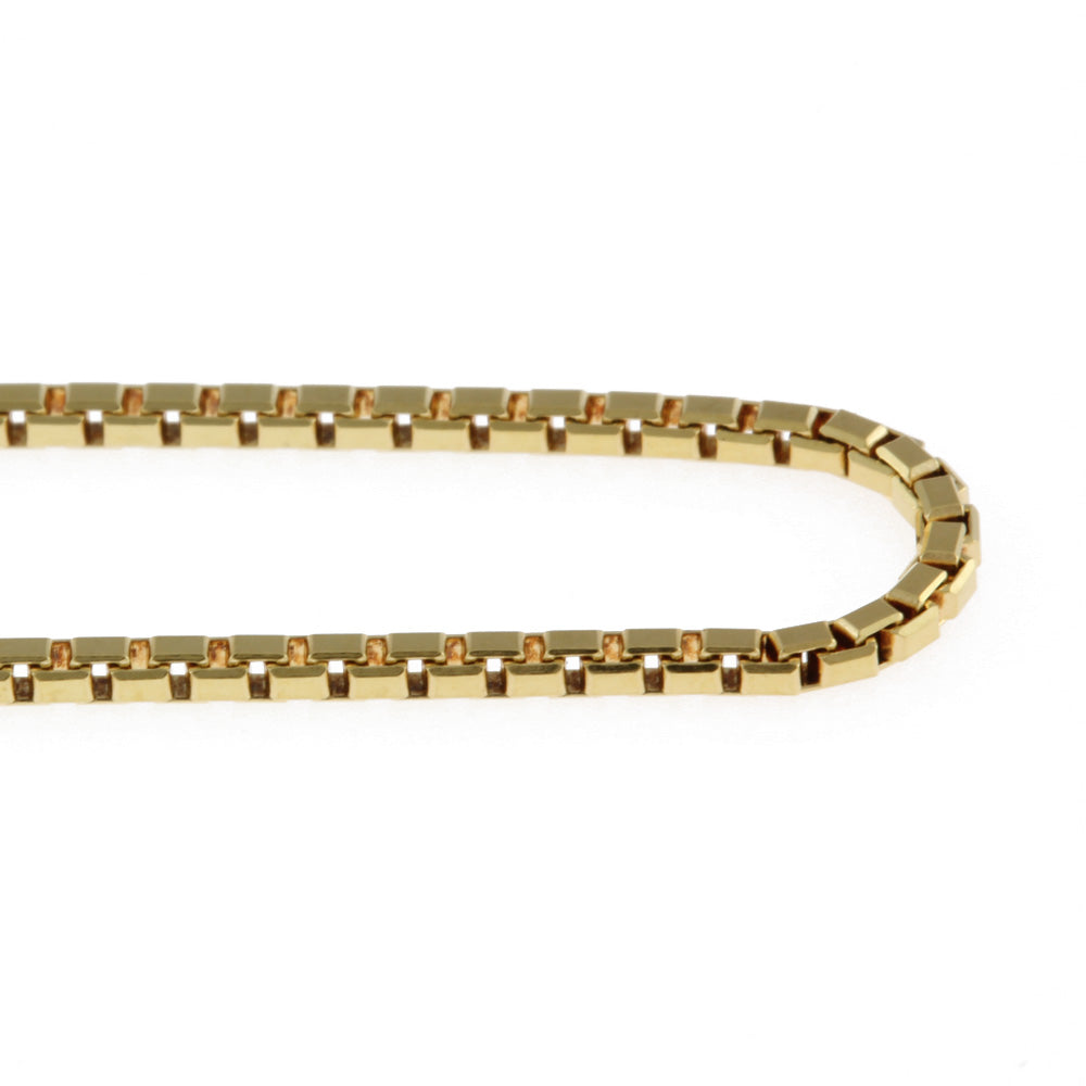 Used] K18 necklace chain Venetian chain 18K K18 gold gold unisex