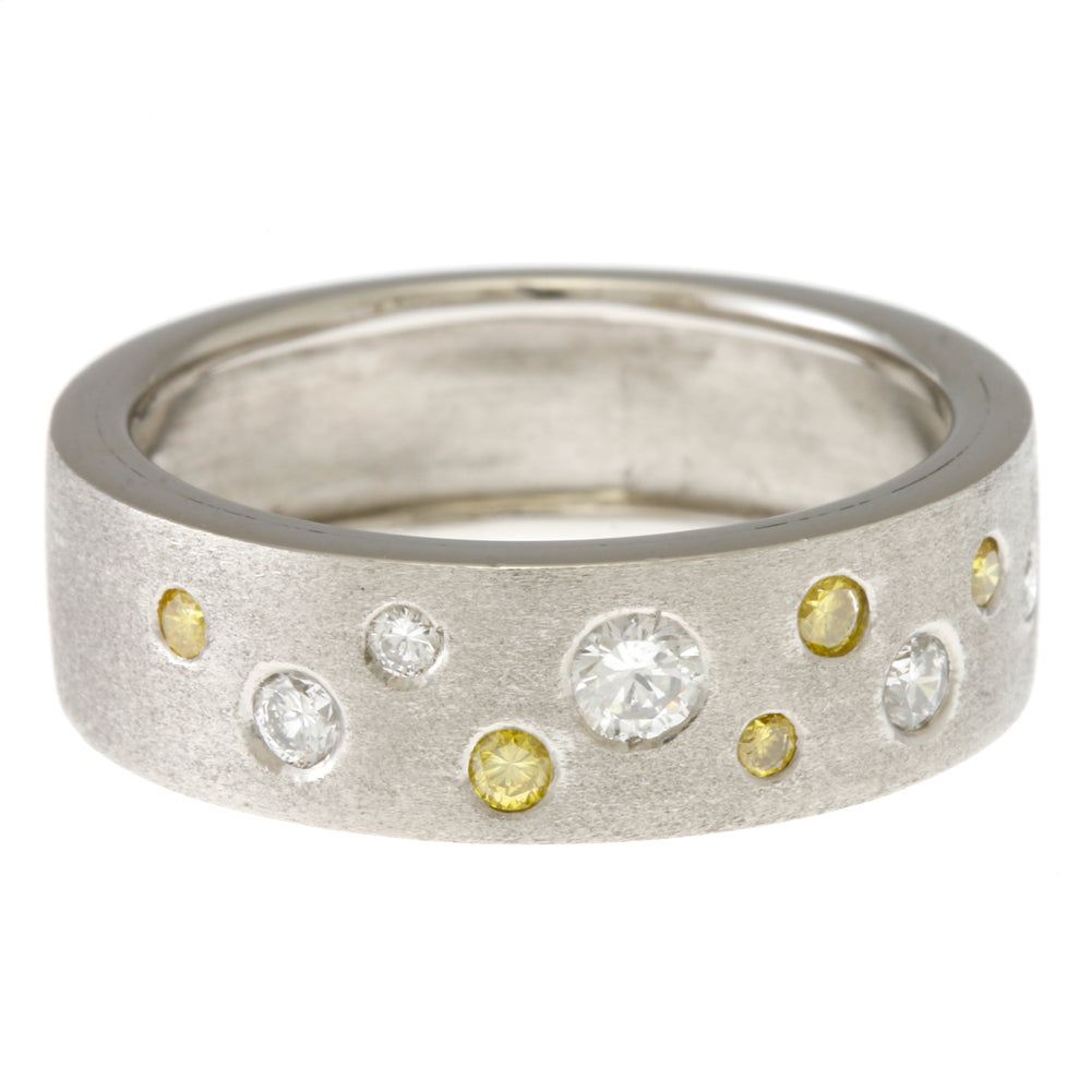 リング 指輪 14.5号 つや消し Pt900プラチナ ダイヤモンド 0.24ct