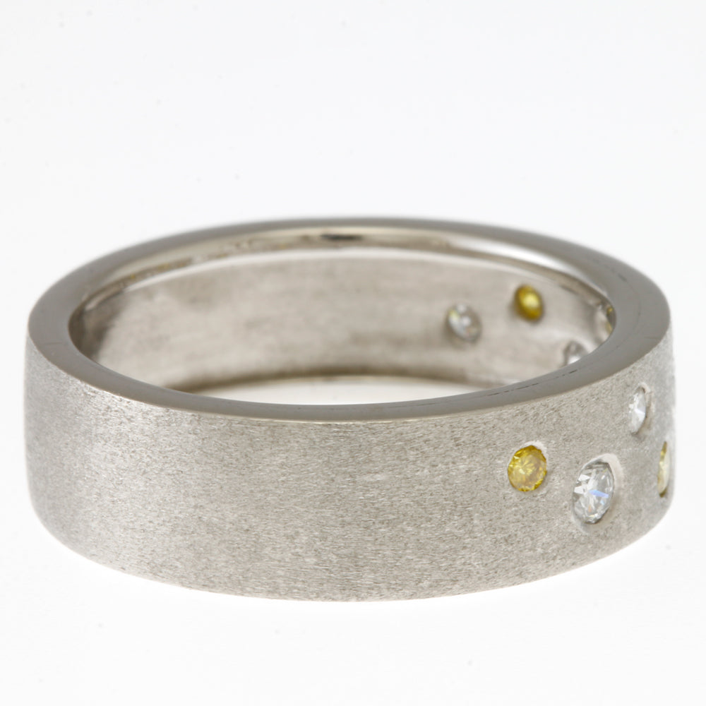 リング 指輪 14.5号 つや消し Pt900プラチナ ダイヤモンド 0.24ct