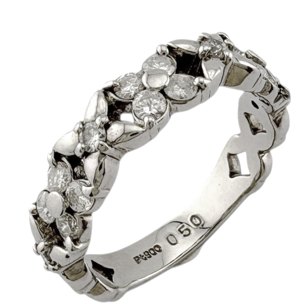 リング Pt900 約11号 ダイヤ0.382ct リング 指輪 11号 Pt900プラチナ ダイヤモンド レディース 中古