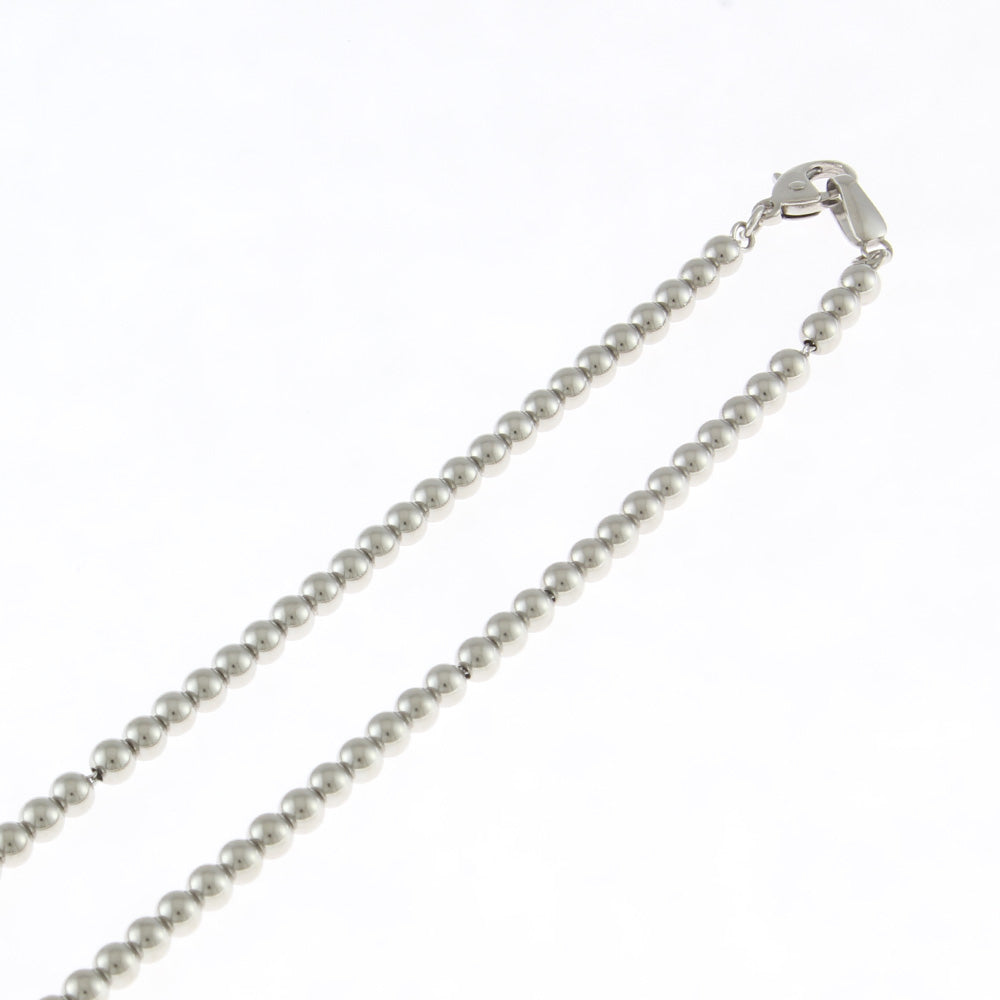 中古】 Pt850 ネックレス ミラーボール Pt850プラチナ シルバー