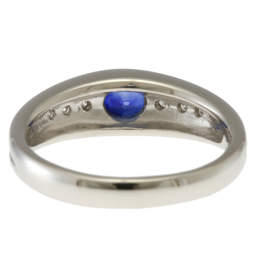 リング・指輪 10.5号 Pt900プラチナ サファイア 0.54ct ダイヤモンド  