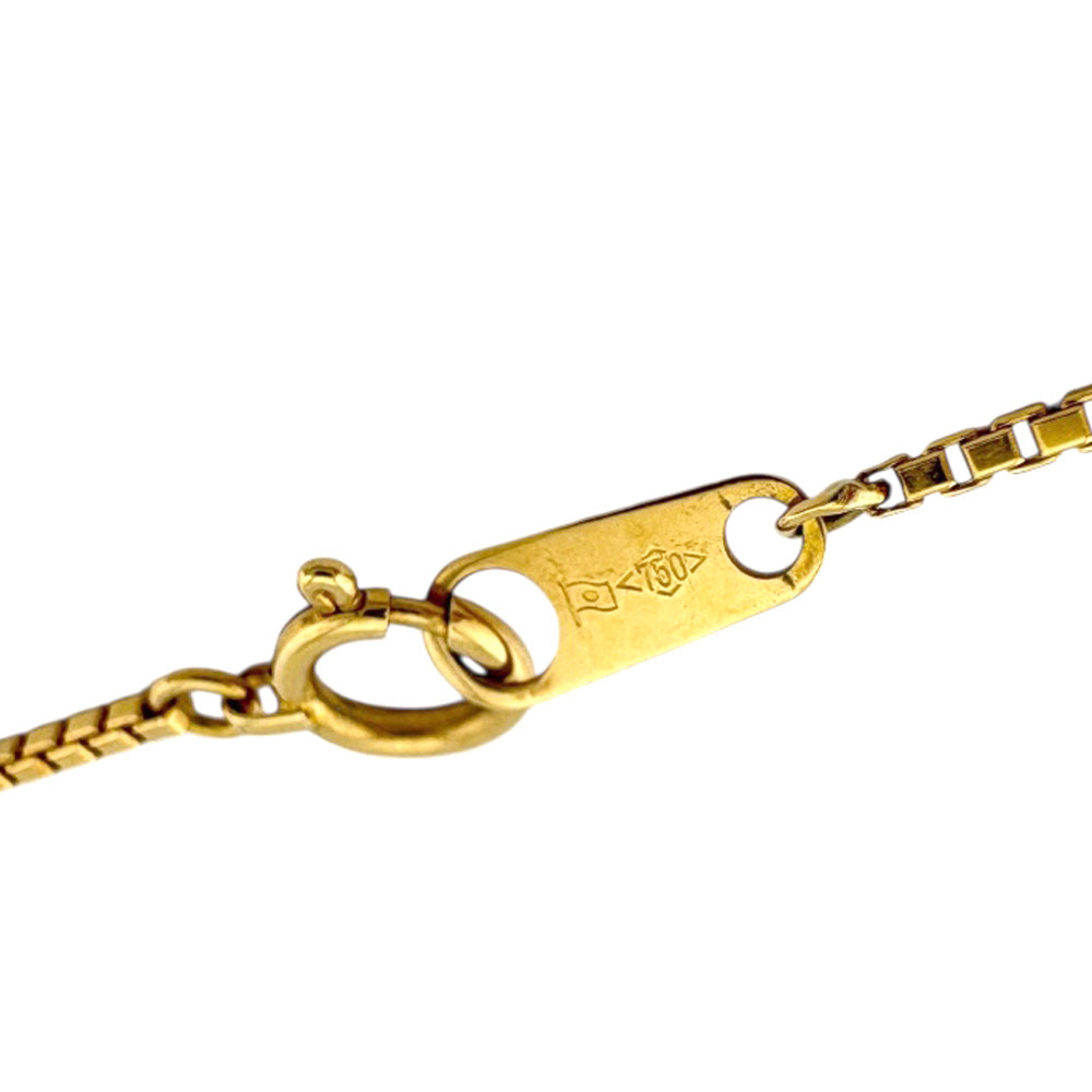 ネックレス 18金 ボルダーオパール ダイヤモンド レディース 中古