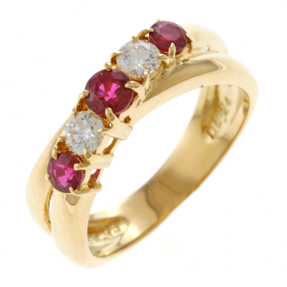 リング 指輪 10.5号 18金 K18イエローゴールド ダイヤモンド 0.24ct  