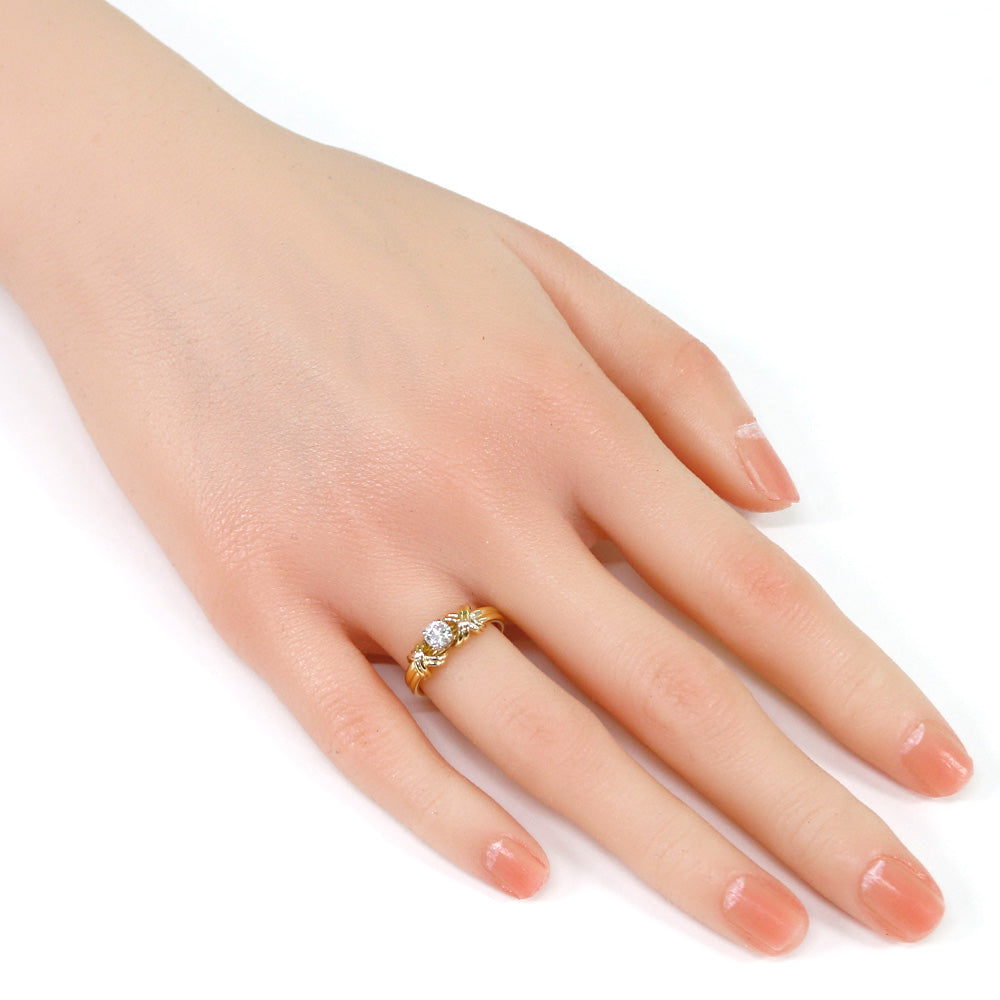 シグネチャー クロス リング・指輪 6号 18金 K18イエローゴールド