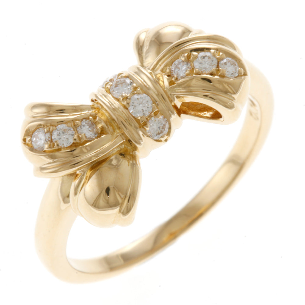 ゴージャス リング 指輪 10号 18金 K18イエローゴールド ダイヤモンド  