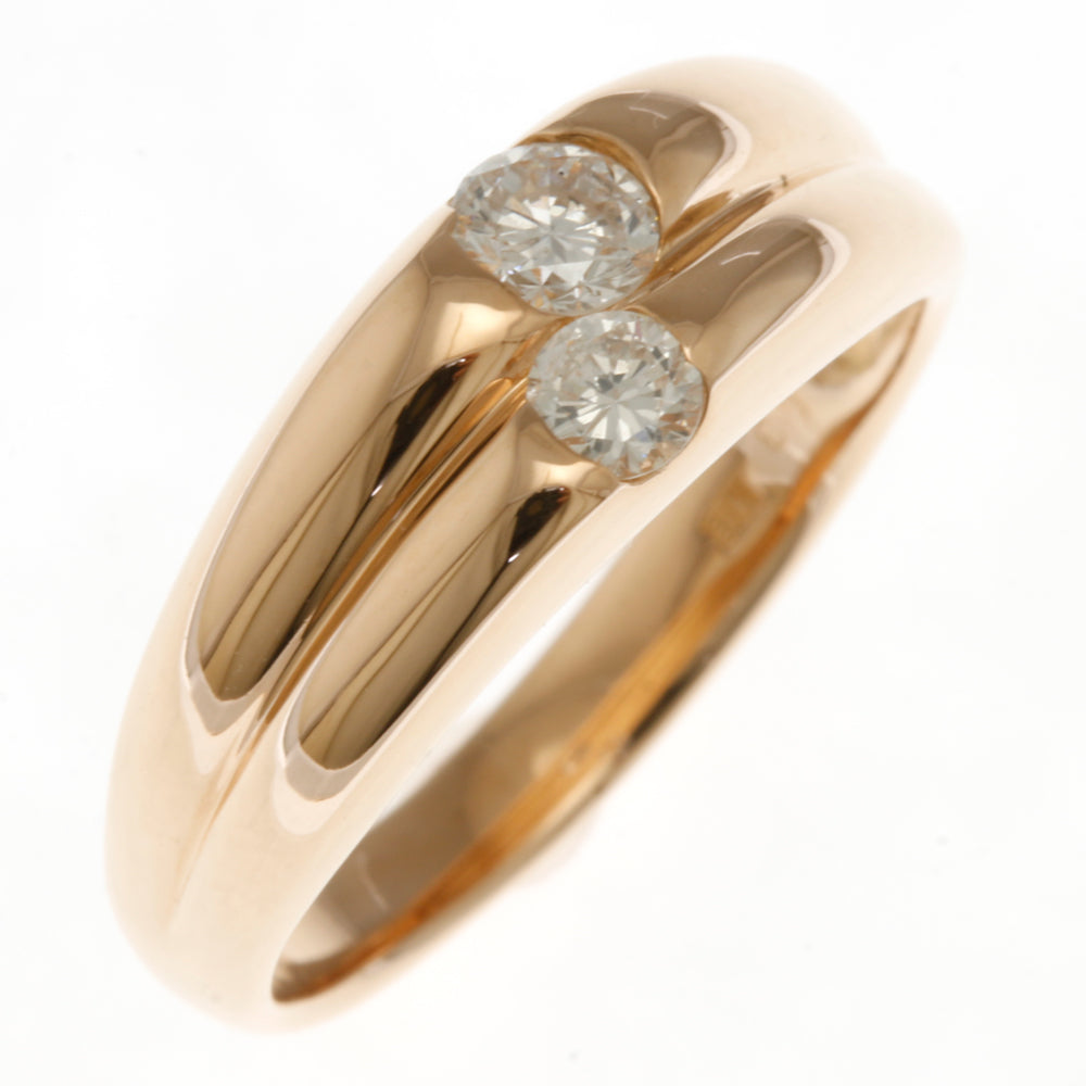 リング・指輪 11.5号 18金 K18ピンクゴールド ダイヤモンド 0.3ct 