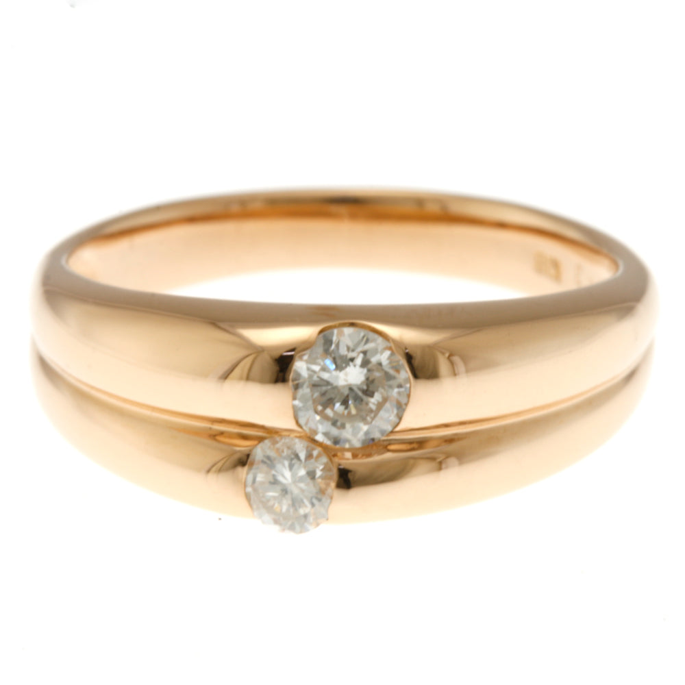 リング・指輪 11.5号 18金 K18ピンクゴールド ダイヤモンド 0.3ct 