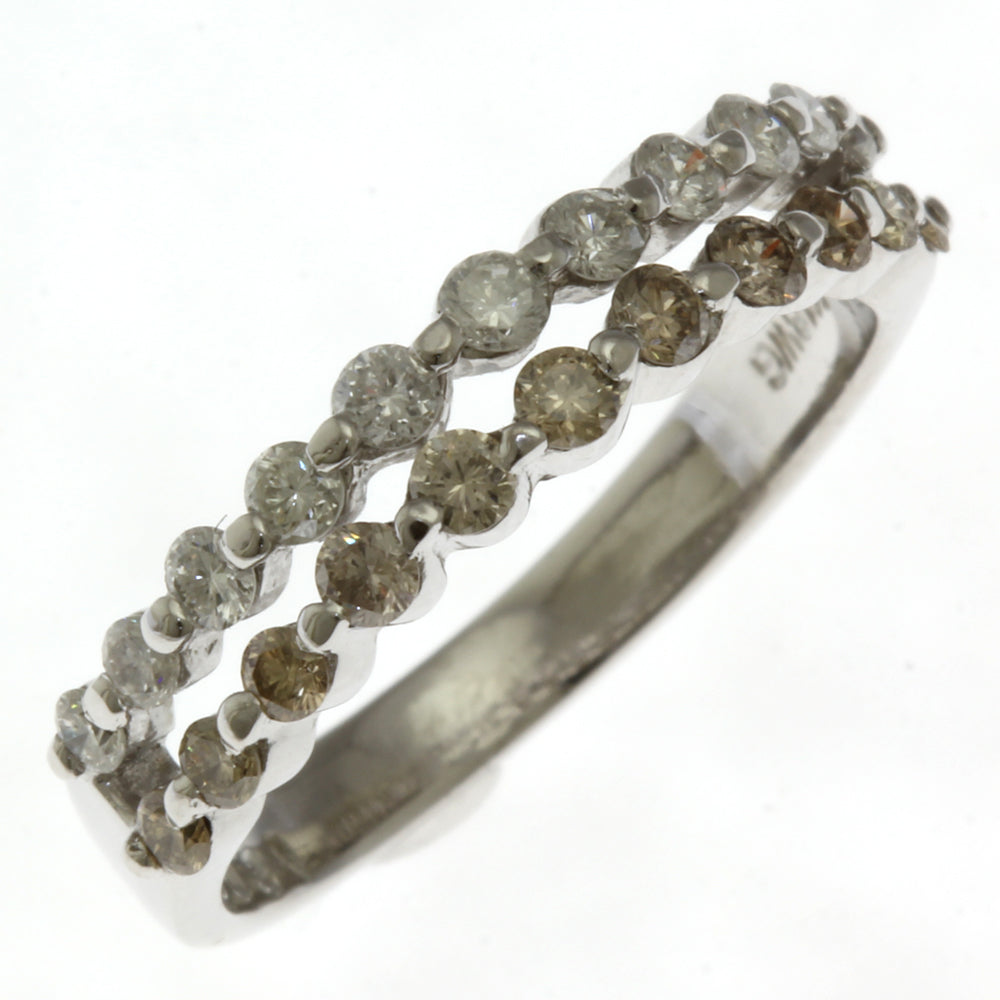 リング・指輪 11号 18金 K18ホワイトゴールド ダイヤモンド 0.32ct  