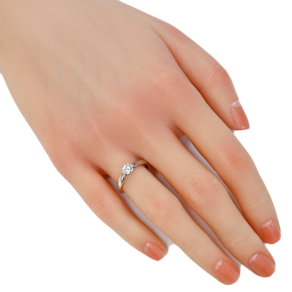 リング・指輪 10号 Pt950プラチナ ダイヤモンド 0.42ct