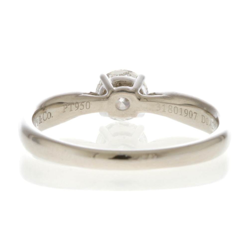 リング・指輪 10号 Pt950プラチナ ダイヤモンド 0.42ct レディース
