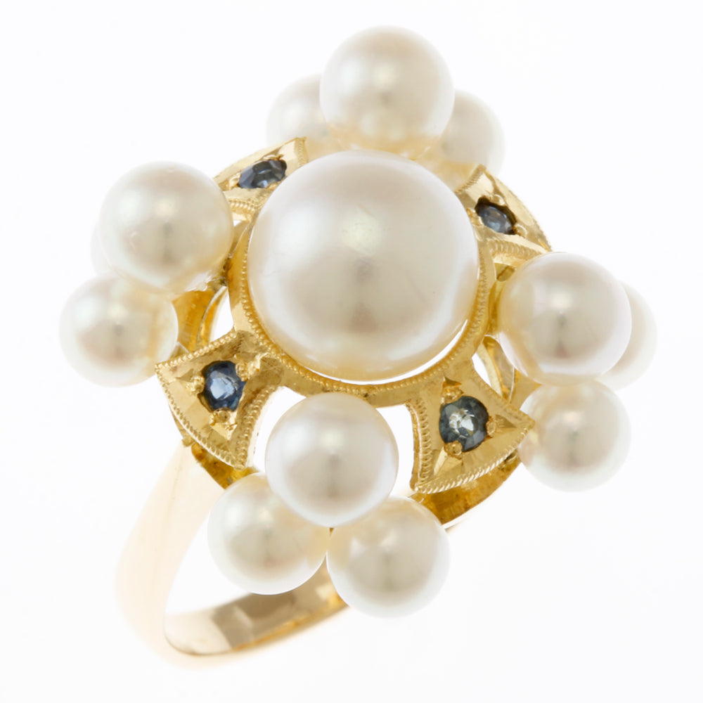 K18金ゴールド パールリング ヴィンテージ 楽天市場】【Tree Ring / Wide】 K10/K18/Pt900 ヘアライン 平