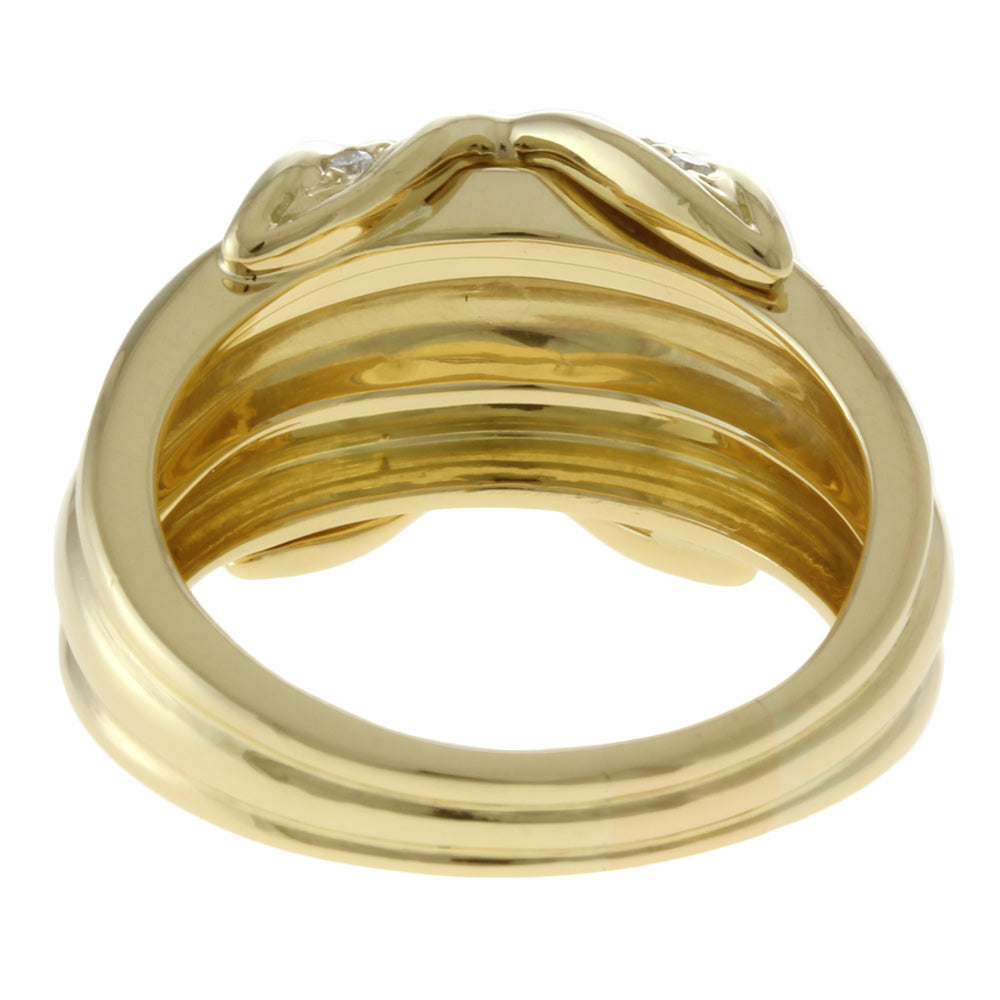 シグネチャー クロス リング・指輪 15号 18金 K18イエロー