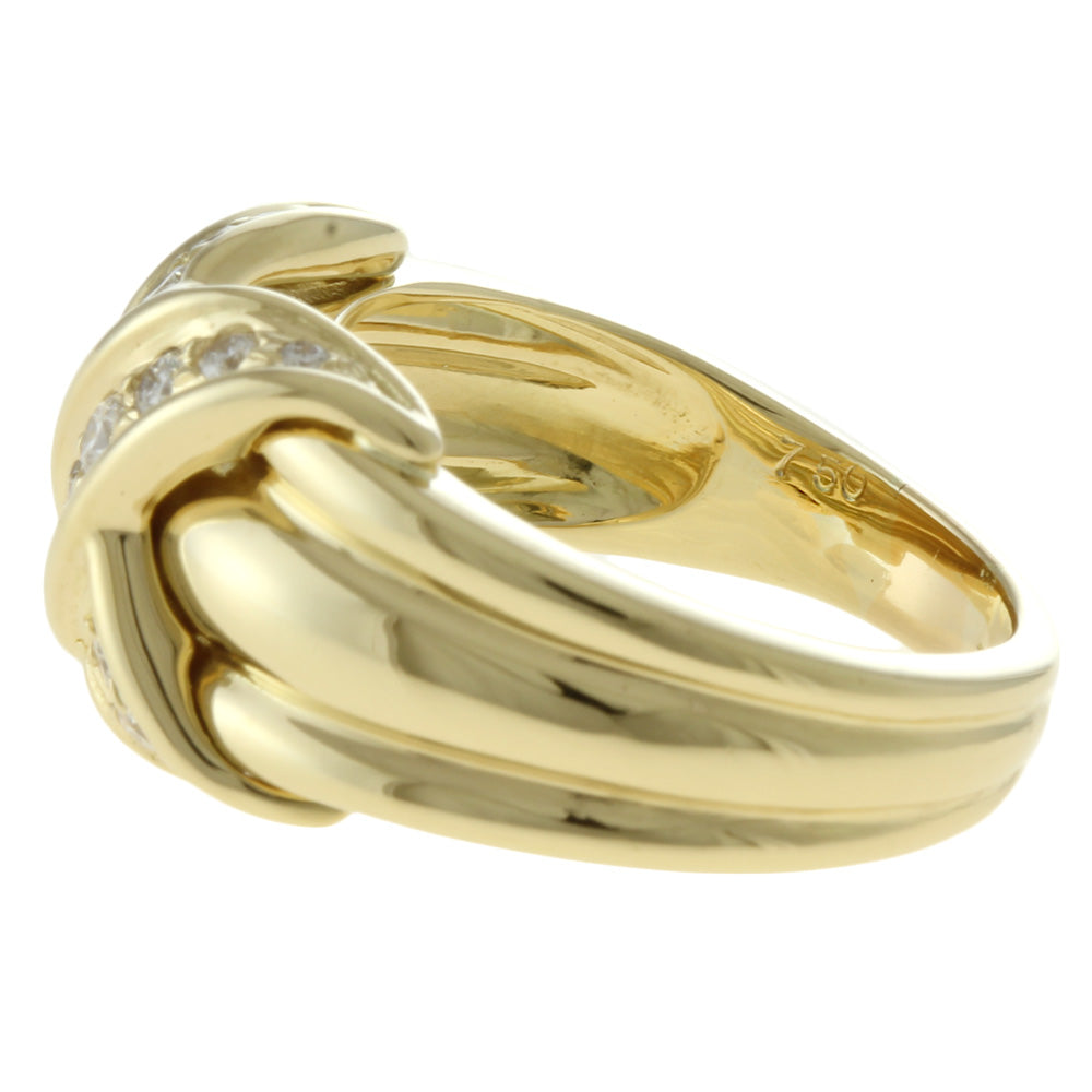 シグネチャー クロス リング・指輪 15号 18金 K18イエロー