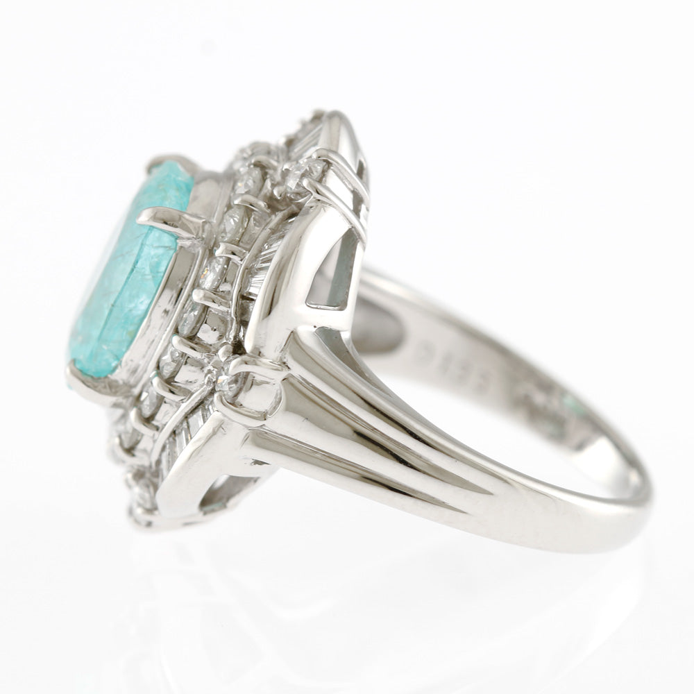 リング 指輪 11号 Pt900プラチナ パライバトルマリン 3.27ct  