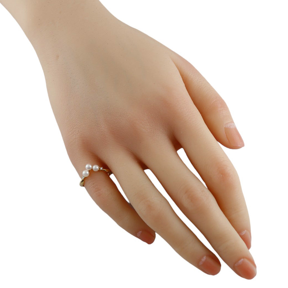 K18 イエローゴールド　リング　指輪　ダイヤモンド　V字リング　10号 楽天市場】指輪 ダイヤモンド V字 リング 0.45ct エタニティ