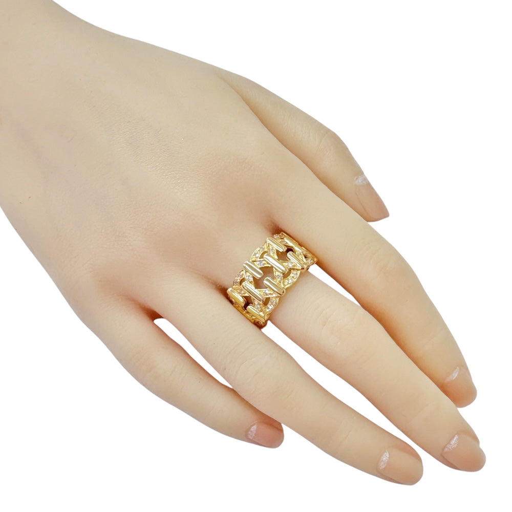 リング 指輪 18.5号 18金 K18イエローゴールド ダイヤモンド