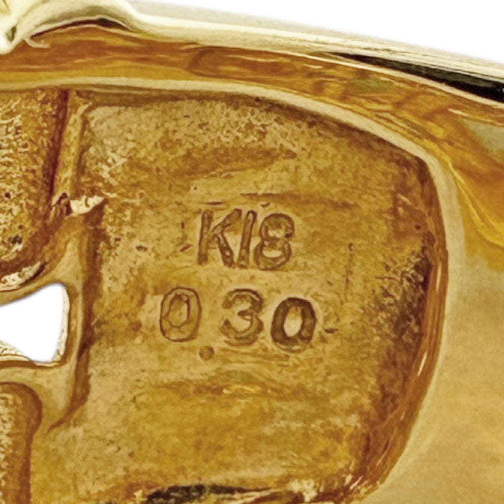 リング 指輪 18.5号 18金 K18イエローゴールド ダイヤモンド