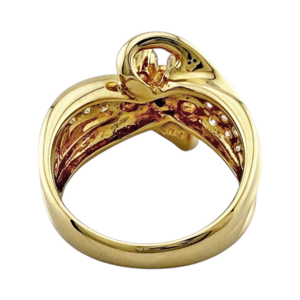 リング 指輪 ダイヤリング K18YG ダイヤモンド イエローゴールド Au750  