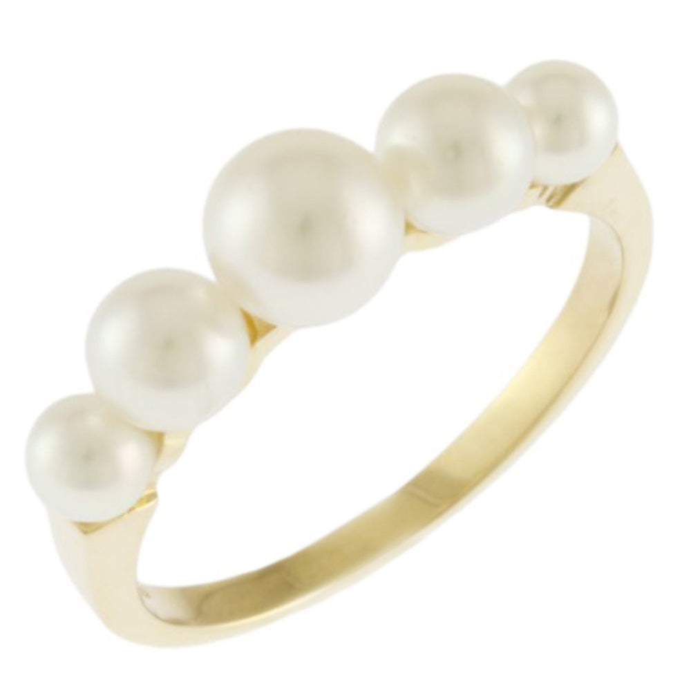 MIKIMOTO ミキモト リング 指輪 12号 18金 K18イエローゴールド アコヤ