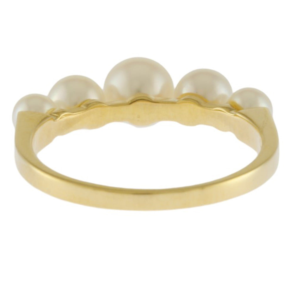 MIKIMOTO ミキモト リング 指輪 12号 18金 K18イエローゴールド アコヤ