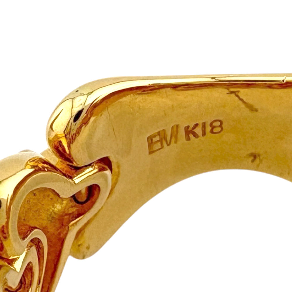 リング 指輪 11号 18金 K18イエローゴールド ダイヤモンド レディース