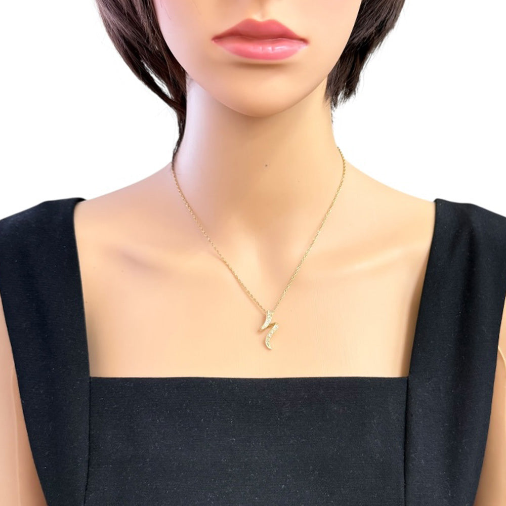 ネックレス 18金 K18イエローゴールド ダイヤモンド レディース