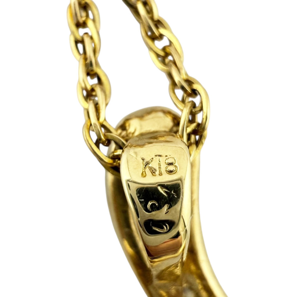 ネックレス 18金 K18イエローゴールド ダイヤモンド レディース