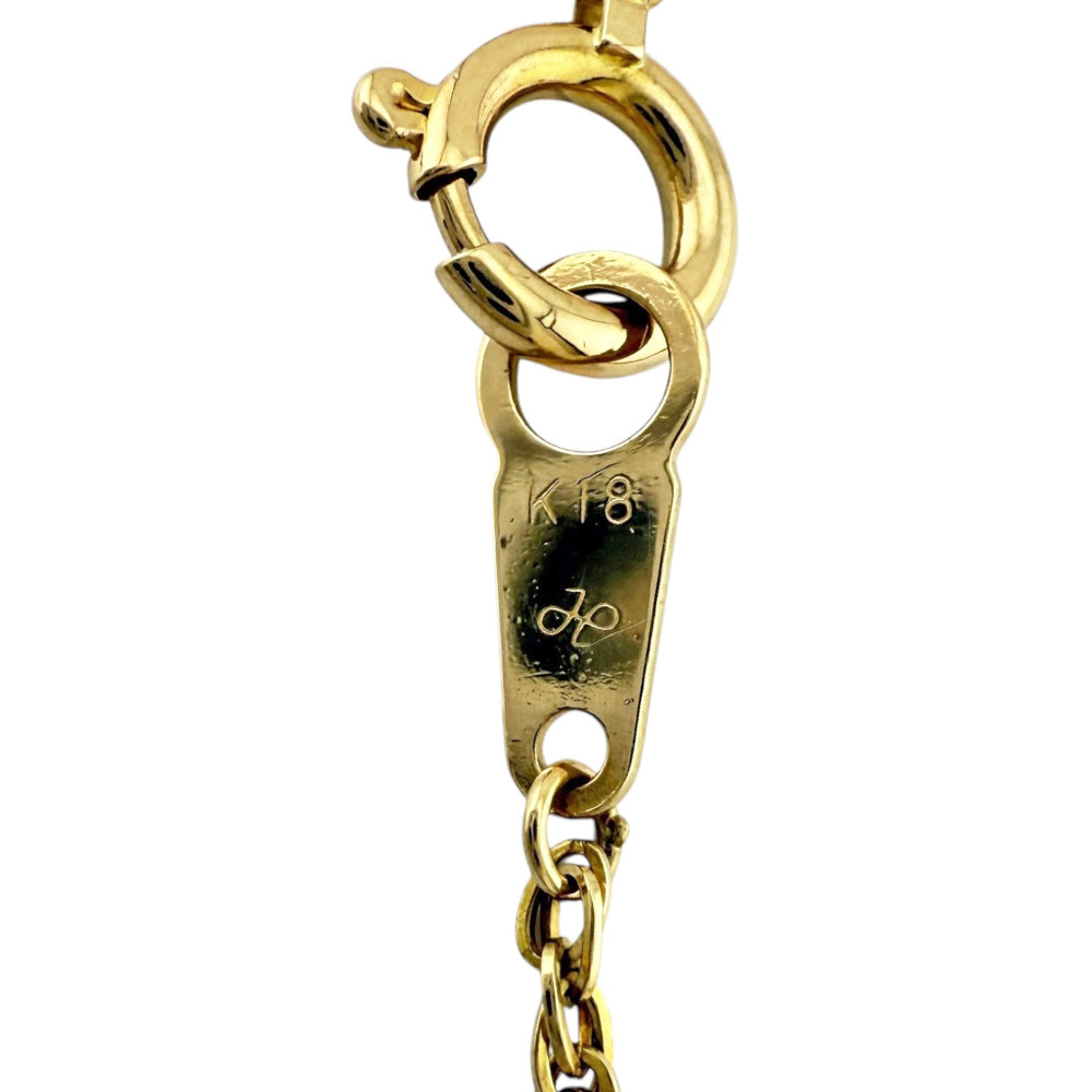 ネックレス 18金 K18イエローゴールド ダイヤモンド レディース