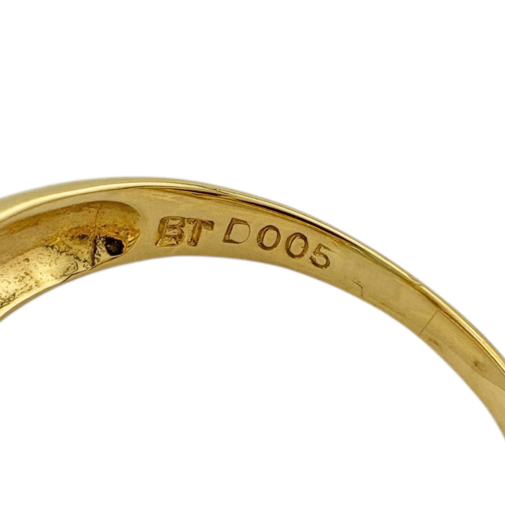 リング 指輪 12号 18金 K18イエローゴールド ブルートパーズ  