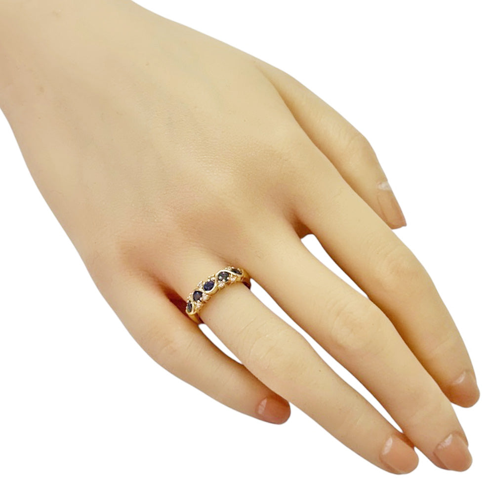 リング 指輪 11号 18金 K18イエローゴールド ダイヤモンド レディース