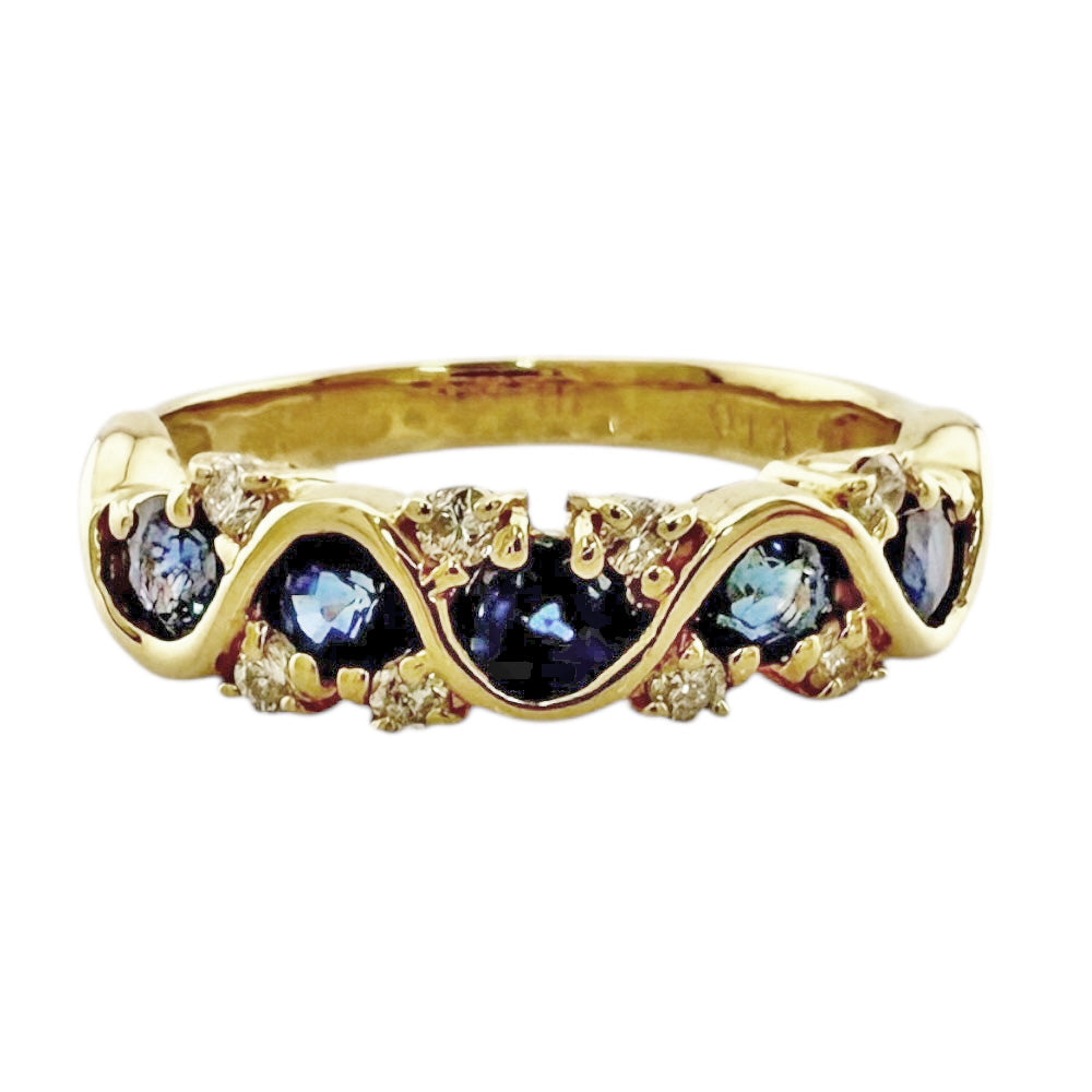 リング 指輪 11号 18金 K18イエローゴールド ダイヤモンド レディース