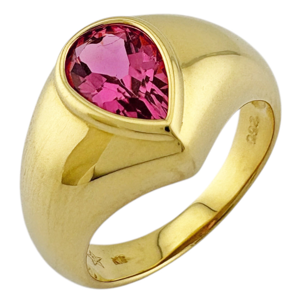 リング 指輪 11号 18金 ピンクトルマリン 0.92ct レディース 中古 