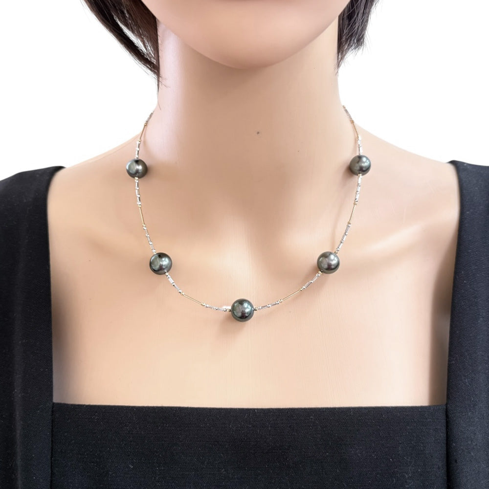 ネックレス 18金 K18イエローゴールド クロチョウ レディース 中古