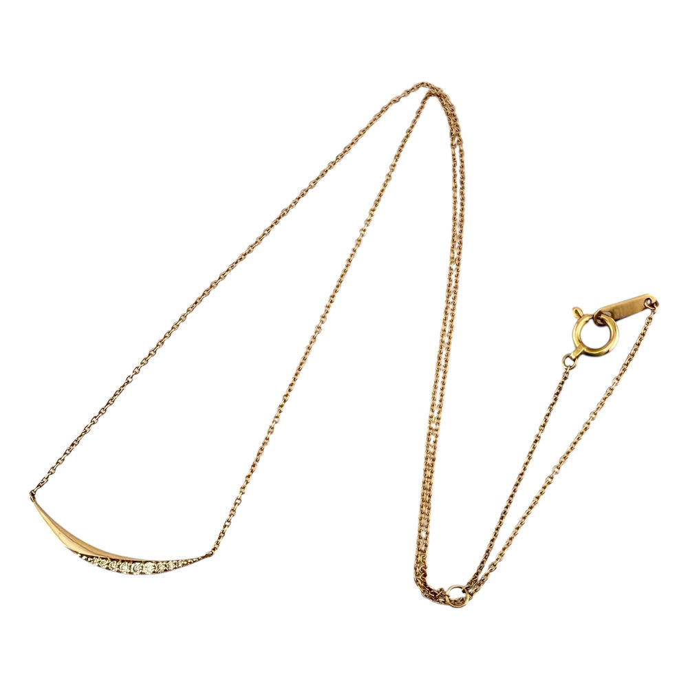 ネックレス 18金 K18ピンクゴールド ダイヤモンド レディース