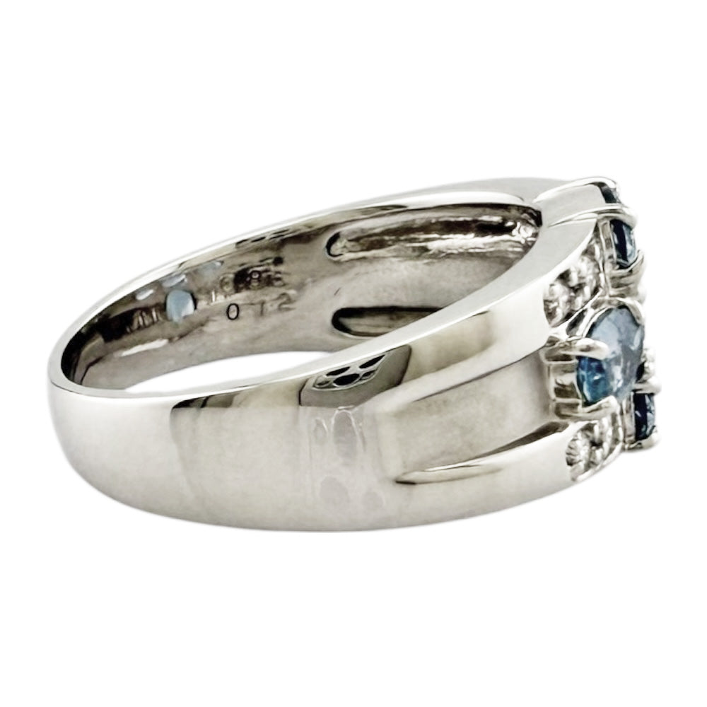 【ばらこ】アクアマリン　プラチナ900 ピンキーリング ばらこ】アクアマリン プラチナ900 ピンキーリング 楽天市場