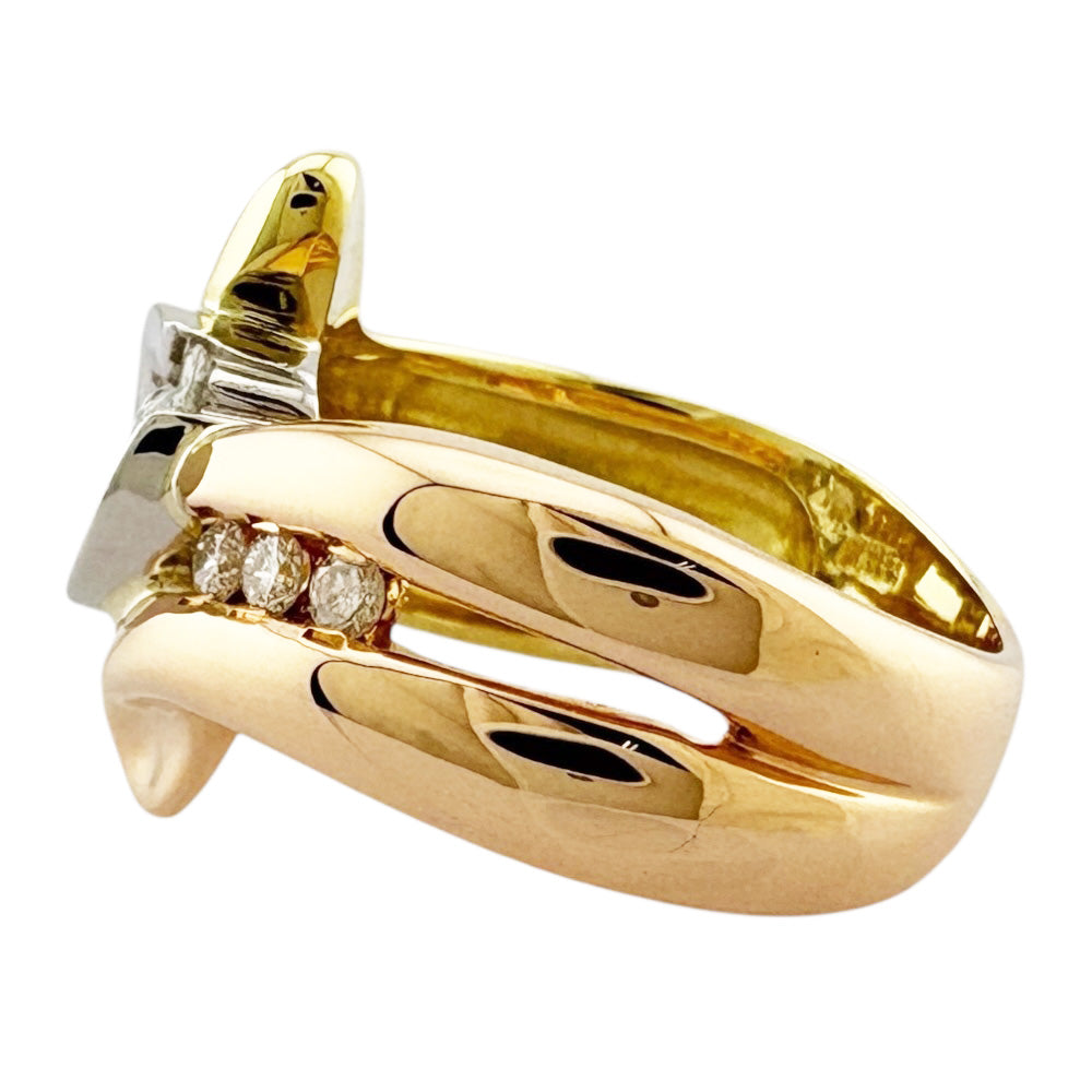 リング 指輪 10号 18金 ダイヤモンド 0.50ct レディース 中古3カラー 