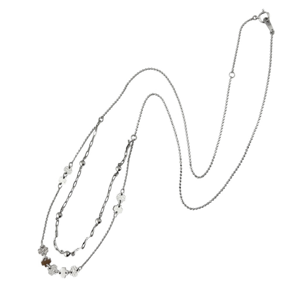 ひめ ネックレス 18金 K18ホワイトゴールド ダイヤモンド レディース