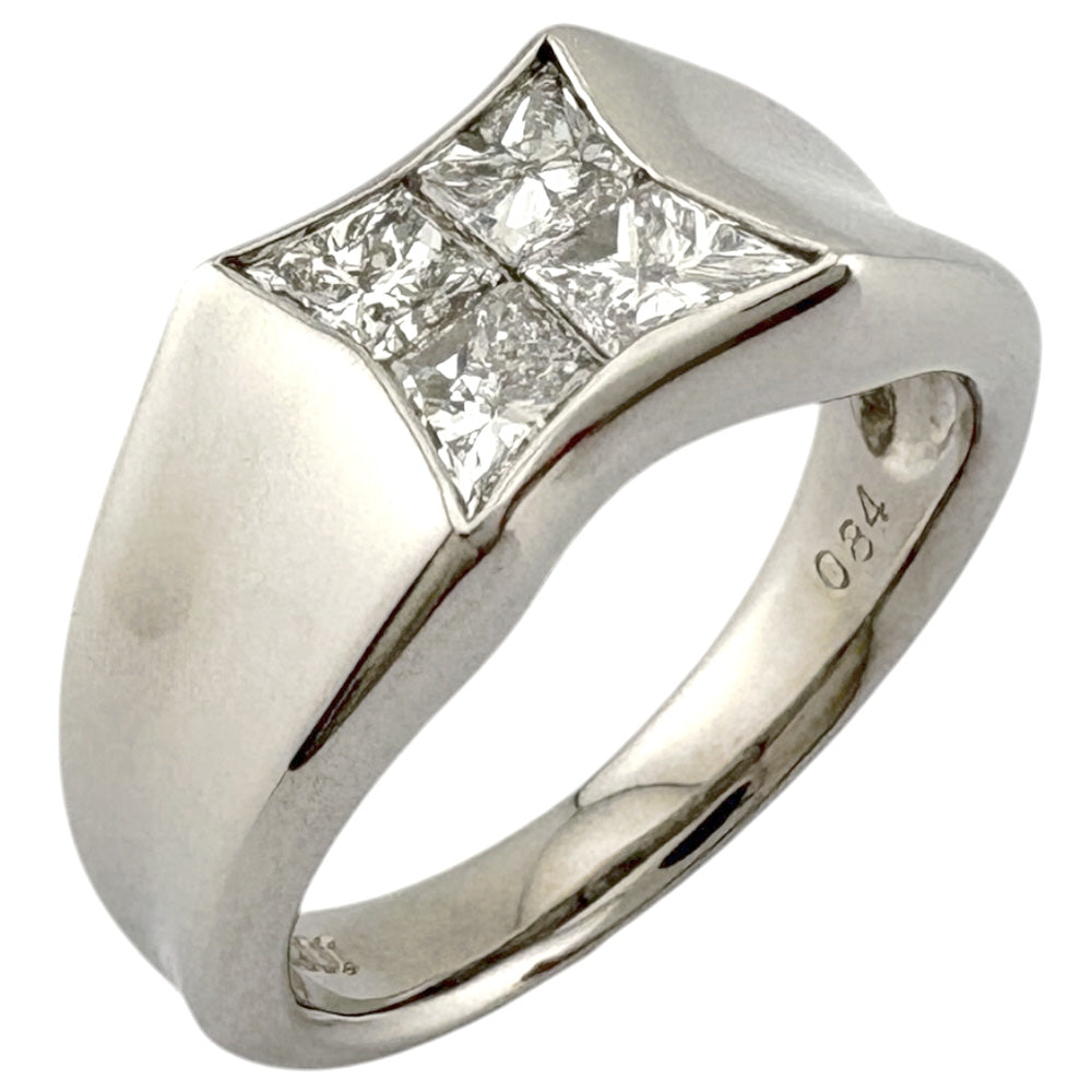 リング 指輪 10.0号 Pt900プラチナ ダイヤモンド レディース 中古