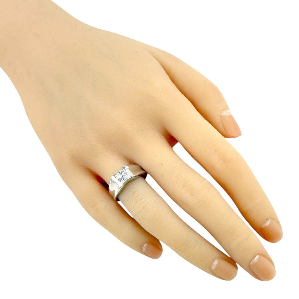 リング 指輪 10.0号 Pt900プラチナ ダイヤモンド レディース 中古